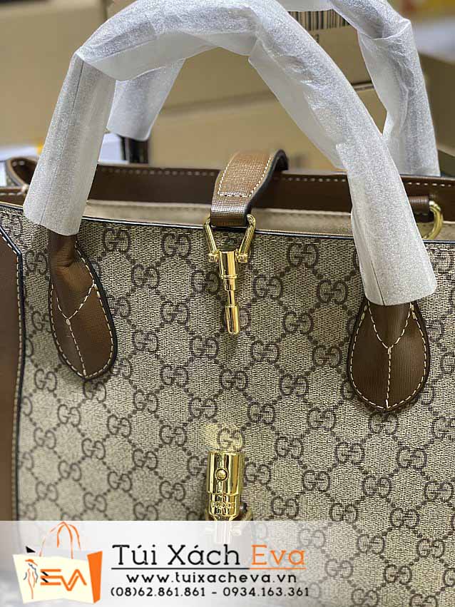 Túi Xách Gucci Flap Jackie Bag Siêu Cấp Màu Nâu Đẹp.