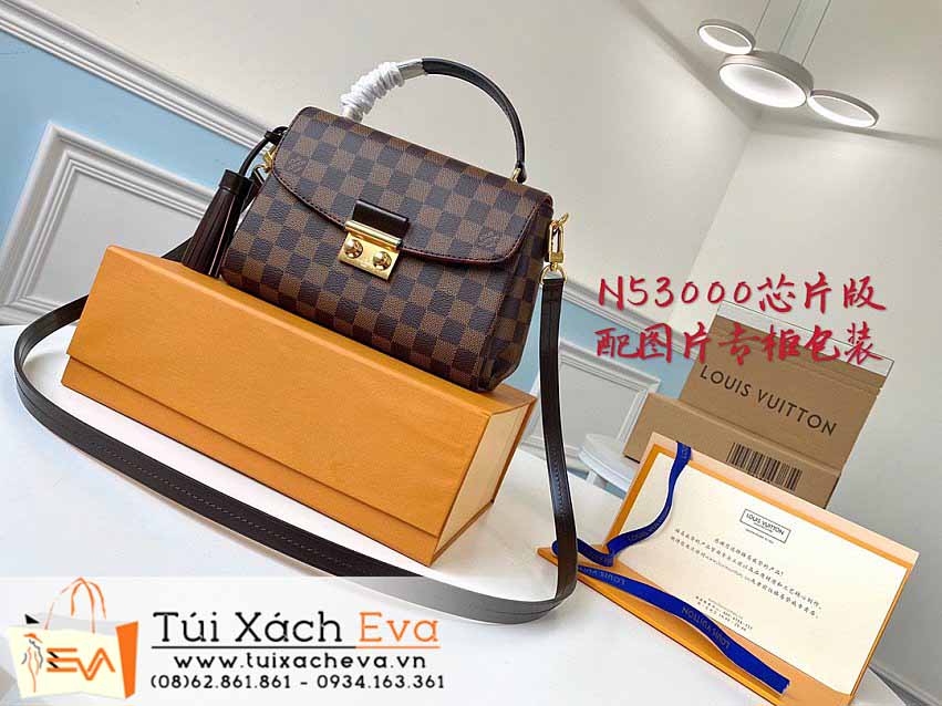 Túi Xách LV Croisette Bag Siêu Cấp Màu Nâu Đẹp M53000.