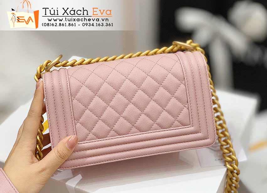 Túi Xách Chanel Leboy Bag Siêu Cấp Màu Hồng Đẹp.