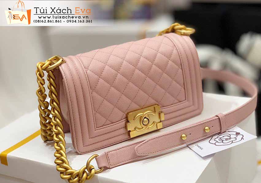 Túi Xách Chanel Leboy Bag Siêu Cấp Màu Hồng Đẹp.