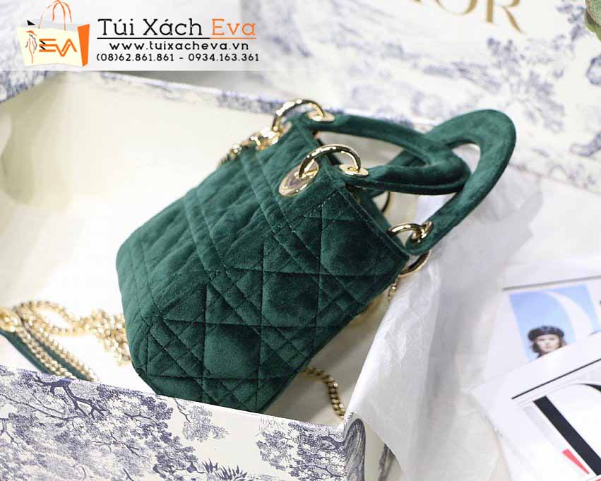 Túi Xách Dior Lady Mini Bag Siêu Cấp Màu Xanh Lá Đẹp M8006.