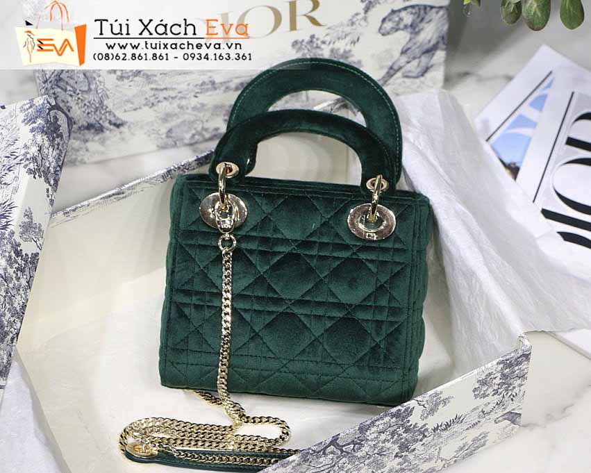 Túi Xách Dior Lady Mini Bag Siêu Cấp Màu Xanh Lá Đẹp M8006.