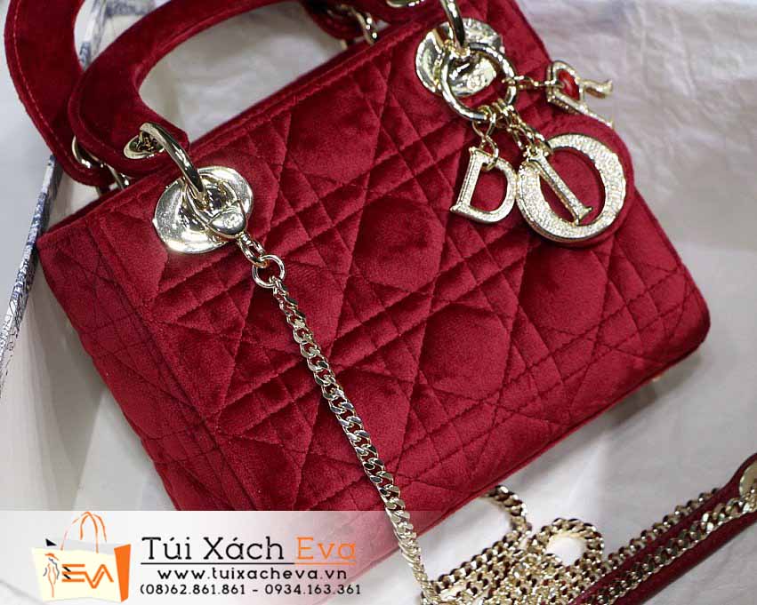 Túi Xách Dior Lady Mini Bag Siêu Cấp Màu Đỏ Đẹp M8006.