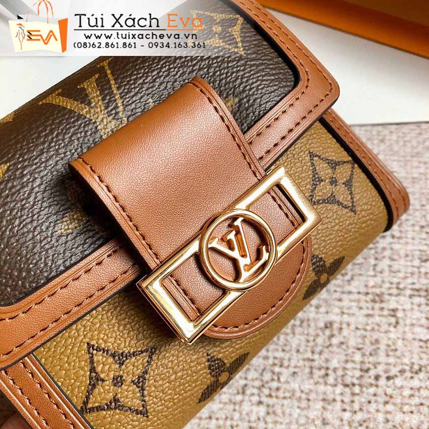 Ví cầm Tay Lv Dauphine Bag Siêu Cấp Màu Nâu Đẹp M68725.