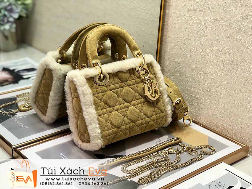 Túi Xách Dior Lady Bag Siêu Cấp Màu Vàng Đẹp.