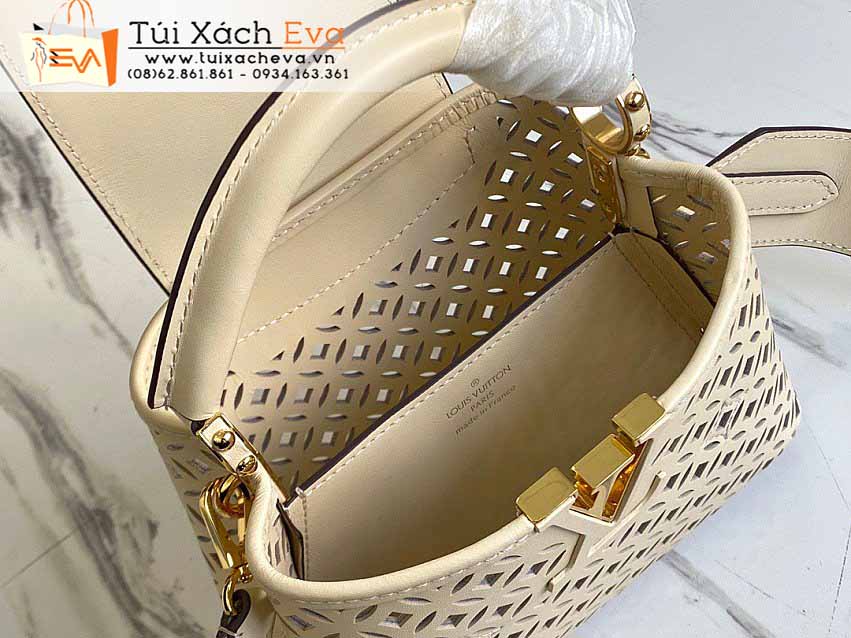 Túi Xách LV Capucines Mini Bag Siêu Cấp Màu Kem Đẹp M57228.