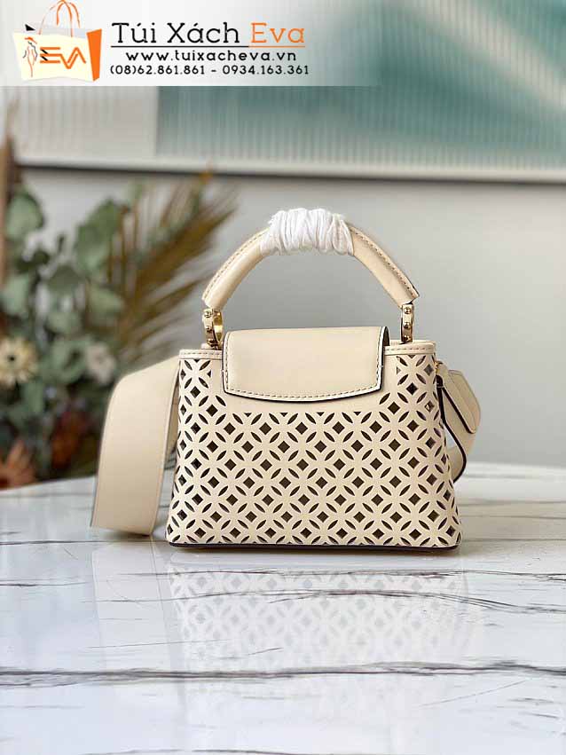 Túi Xách LV Capucines Mini Bag Siêu Cấp Màu Kem Đẹp M57228.