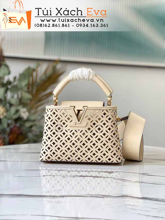 Túi Xách LV Capucines Mini Bag Siêu Cấp Màu Kem Đẹp M57228.