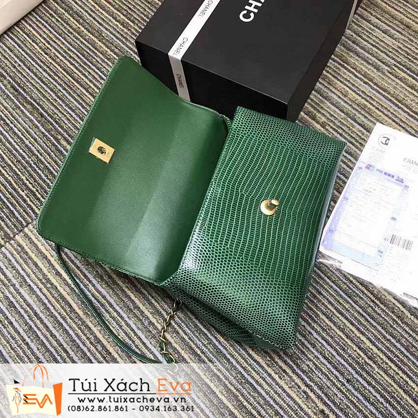 Túi Xách Chanel CocoHandle Bag Siêu Cấp Màu Xanh Lá Đẹp M93050.