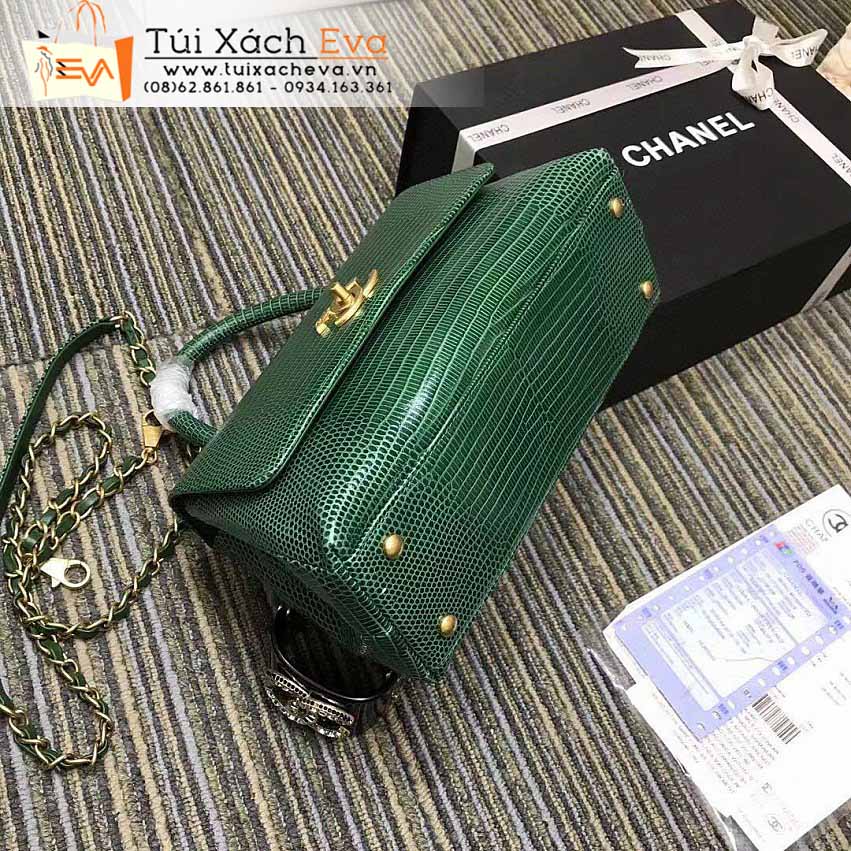 Túi Xách Chanel CocoHandle Bag Siêu Cấp Màu Xanh Lá Đẹp M93050.