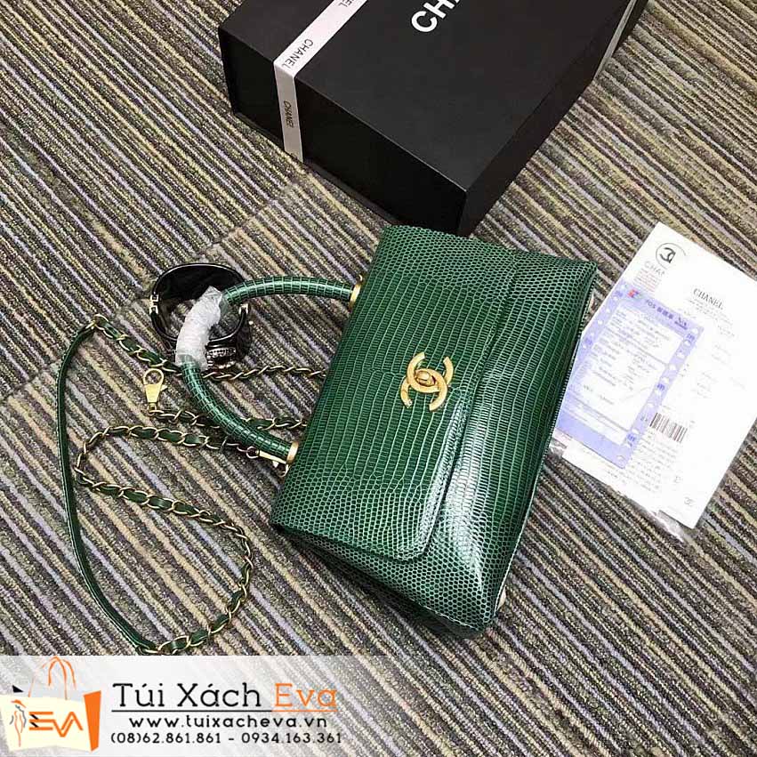 Túi Xách Chanel CocoHandle Bag Siêu Cấp Màu Xanh Lá Đẹp M93050.