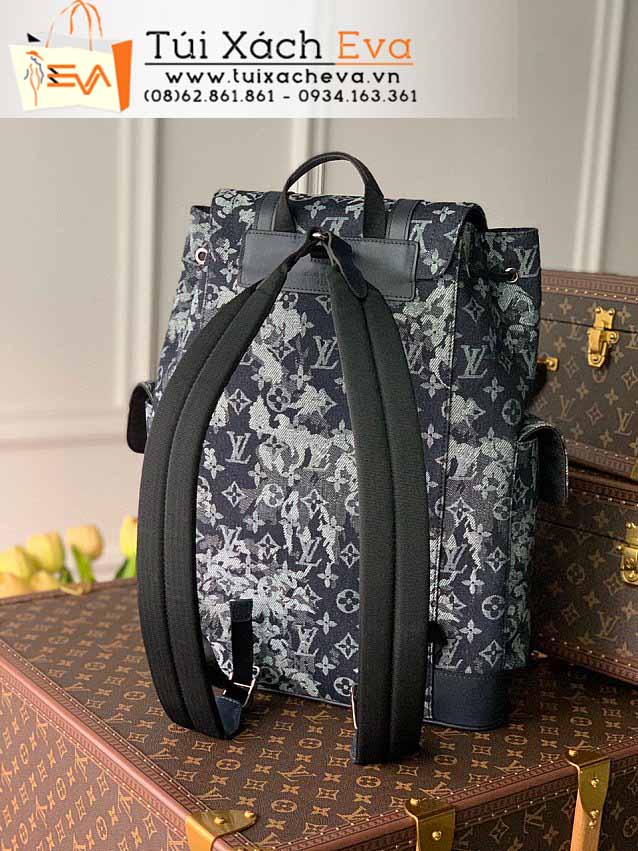 Balo LV Monogram Tapestry Bag Siêu Cấp Màu Đen Đẹp M57280.