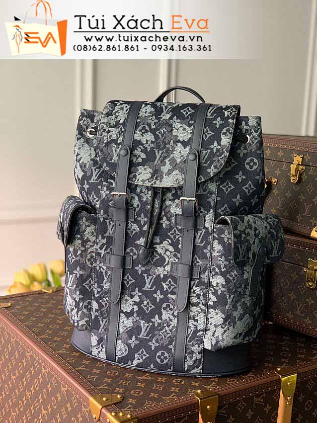 Balo LV Monogram Tapestry Bag Siêu Cấp Màu Đen Đẹp M57280.