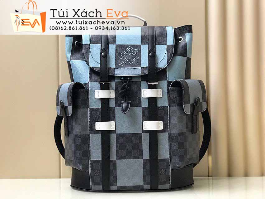 Balo LV Christopher Bag Siêu Cấp Màu Xanh Đẹp M41379.