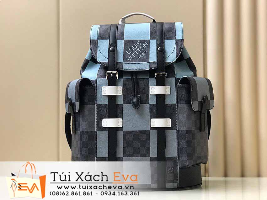 Balo LV Christopher Bag Siêu Cấp Màu Xanh Đẹp M41379.