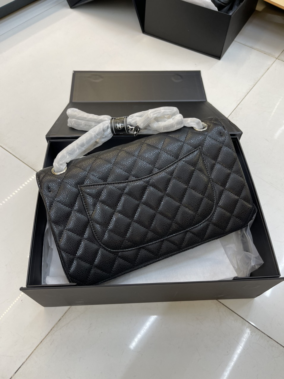 Túi Xách Chanel Super Classic Size 25cm Màu Đen