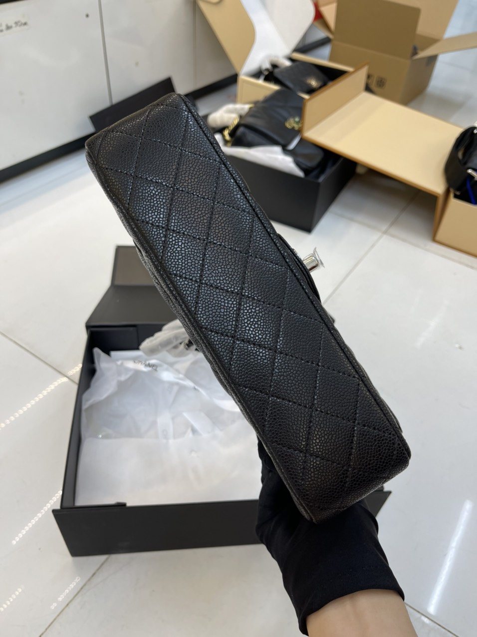 Túi Xách Chanel Super Classic Size 25cm Màu Đen