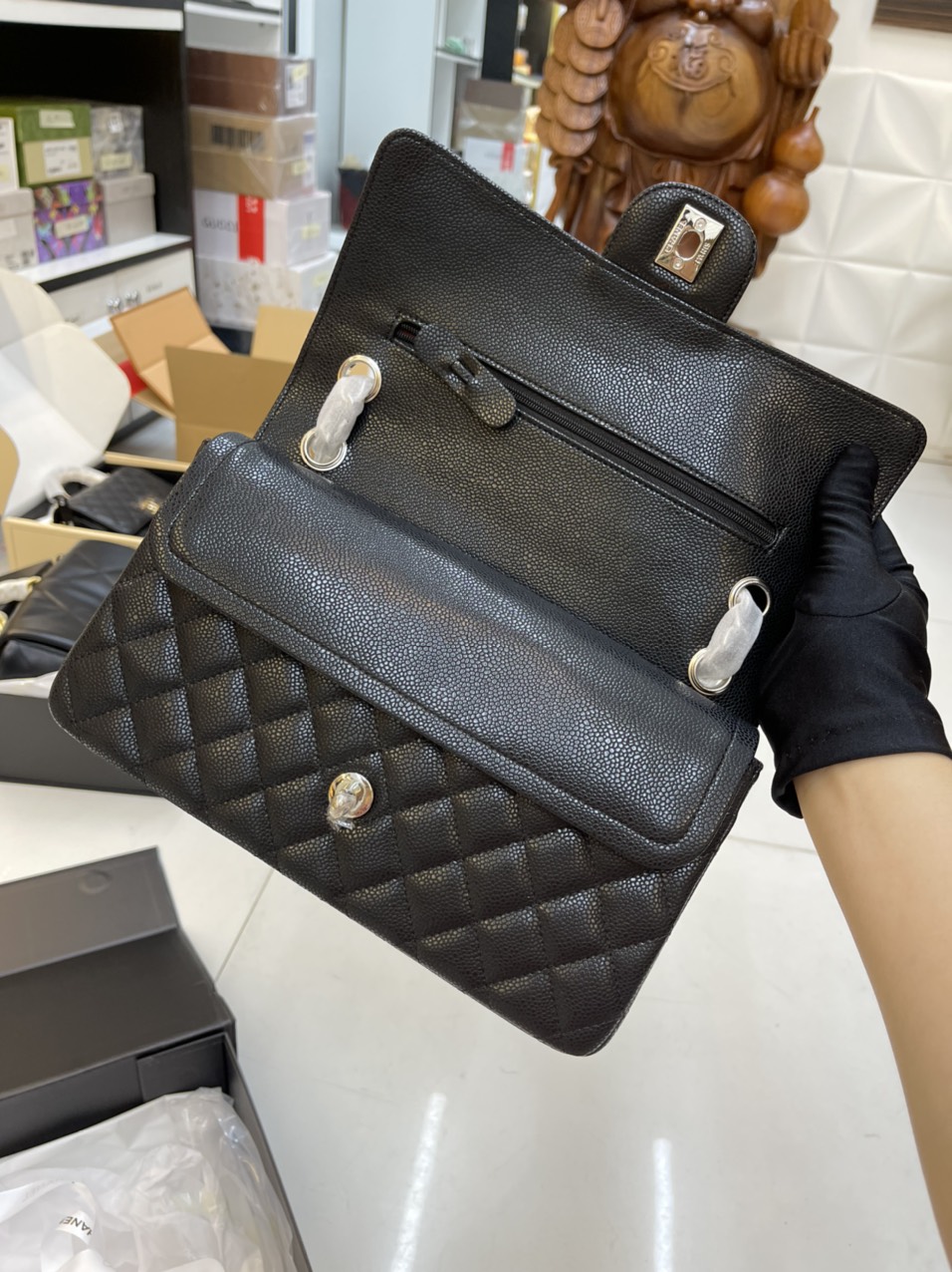 Túi Xách Chanel Super Classic Size 25cm Màu Đen