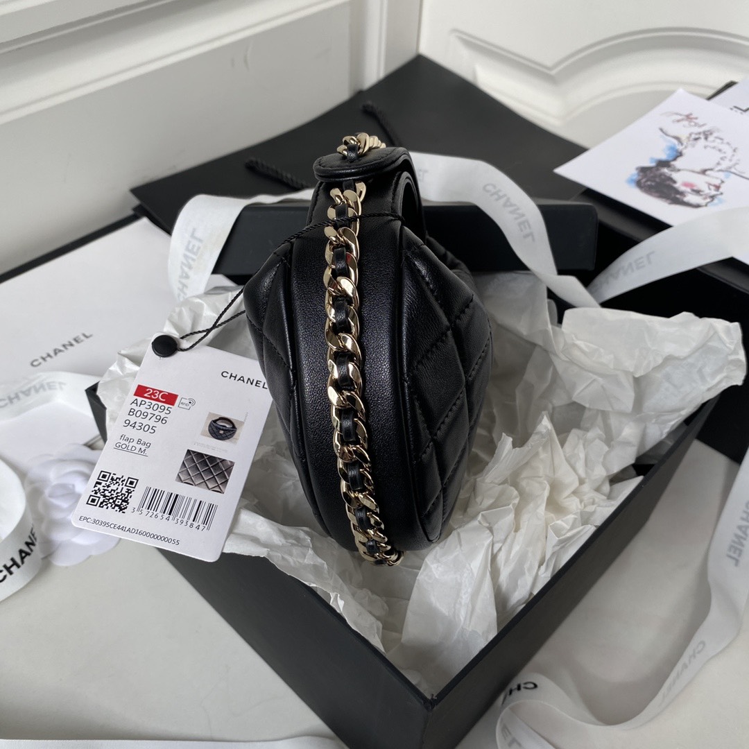 Túi Xách Chanel Siêu Cấp 23C Pouch Bag Mini Màu Đen