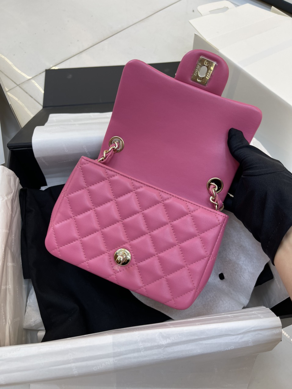 Túi Xách Chanel VIP Flap Bag Màu Hồng Size 17cm