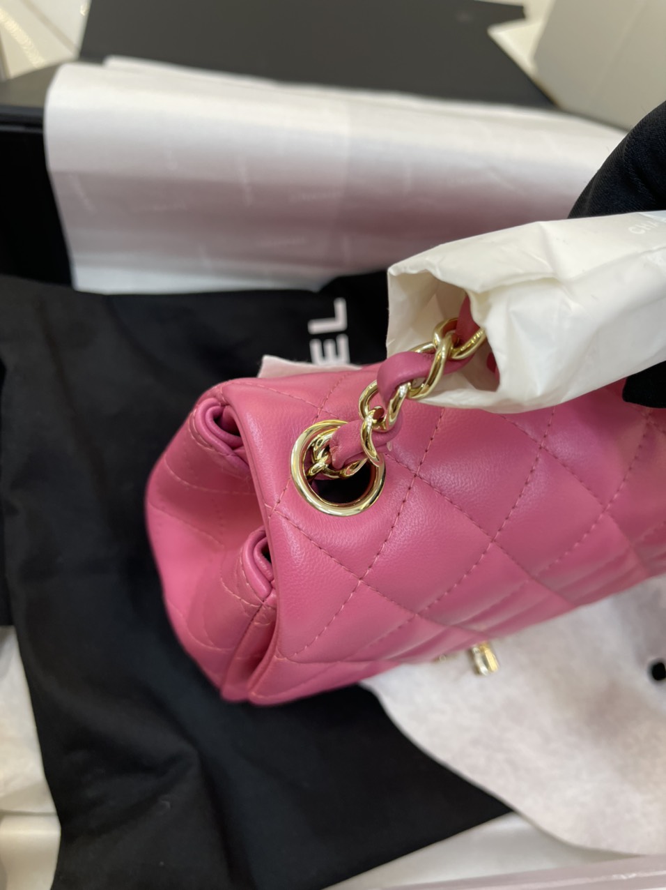 Túi Xách Chanel VIP Flap Bag Màu Hồng Size 17cm