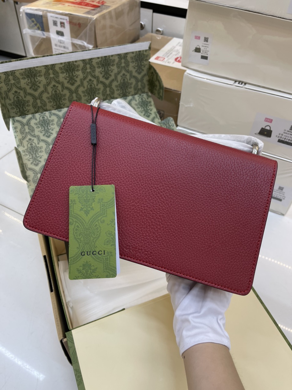 Túi Xách Gucci Super Dionysus Màu Đỏ Size 28cm
