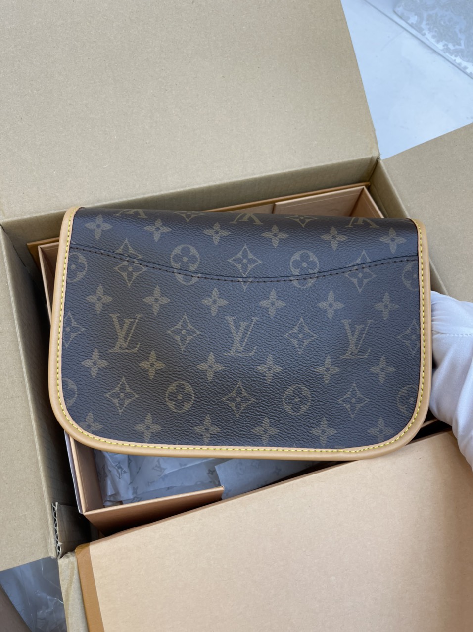 Túi Đeo Chéo Louis Vuitton Diane Màu Nâu