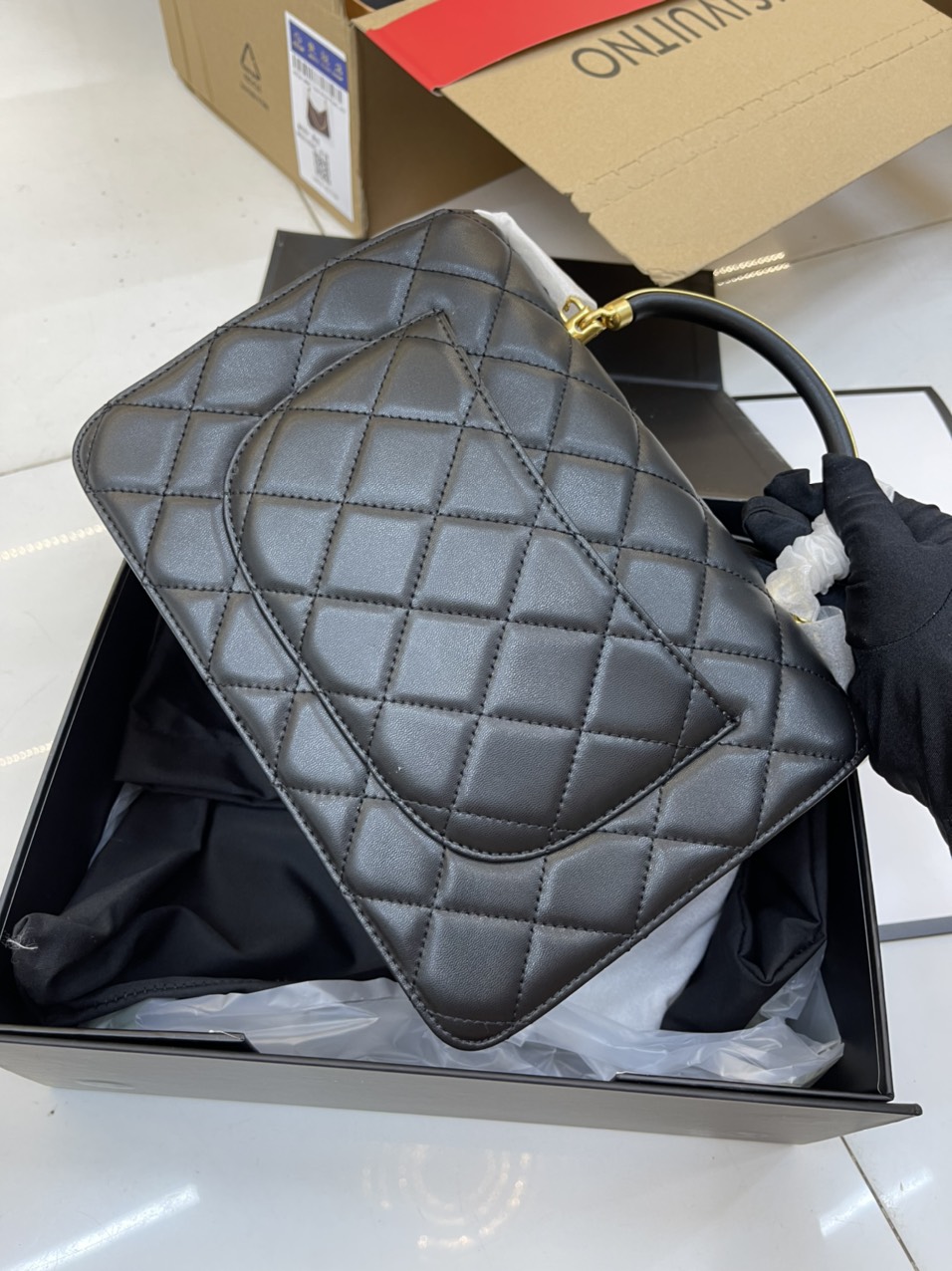 Túi Xách Chanel Super Flap Bag With Top Handle Size 23