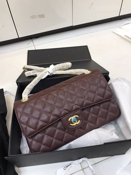 Túi Xách Chanel Super Classic Burgundy Caviar Màu Đỏ