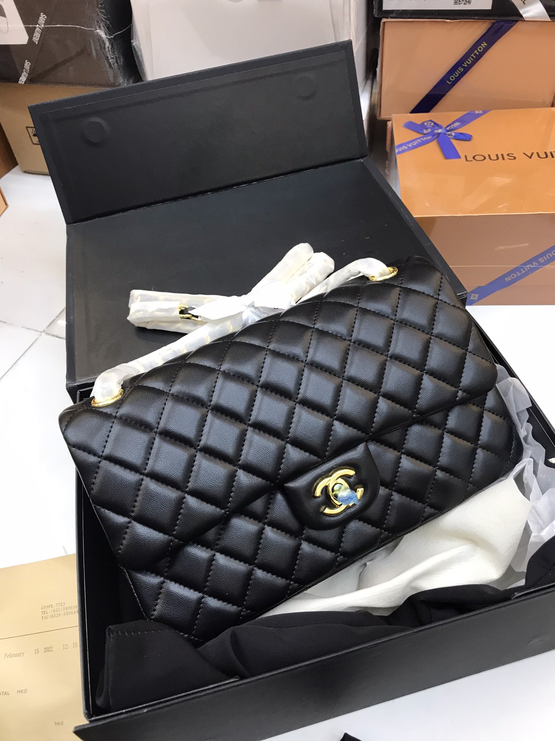 Túi Xách Chanel Classic Super Màu Đen Da Caviar Size 26cm