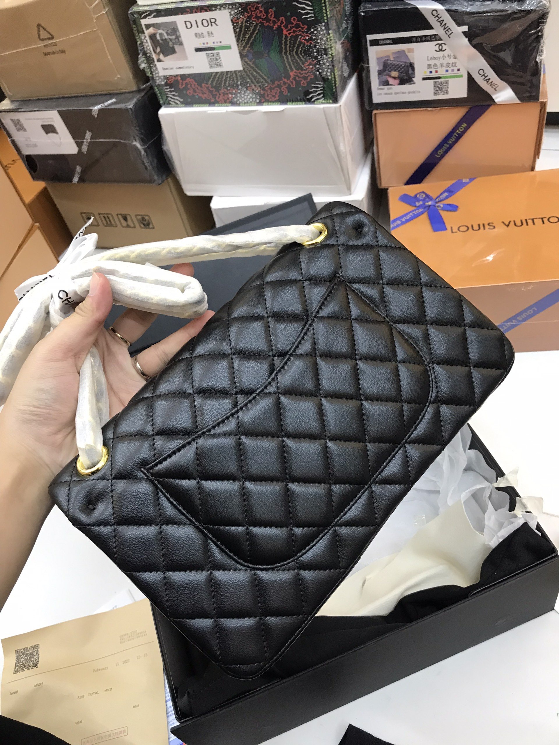 Túi Xách Chanel Classic Super Màu Đen Da Caviar Size 26cm