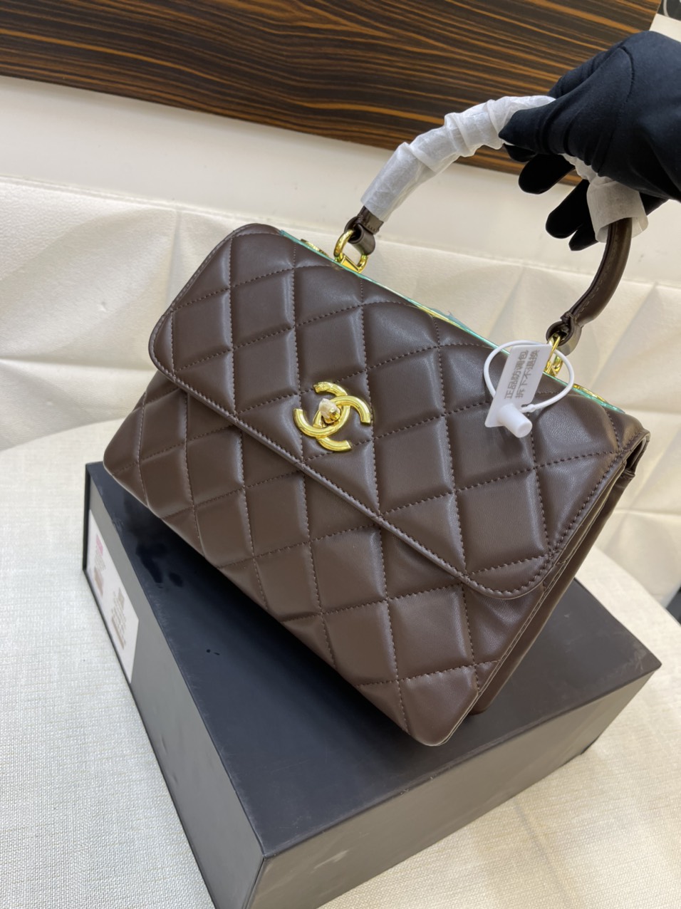 Túi Xách Chanel Super Trendy Màu Nâu Size 26cm