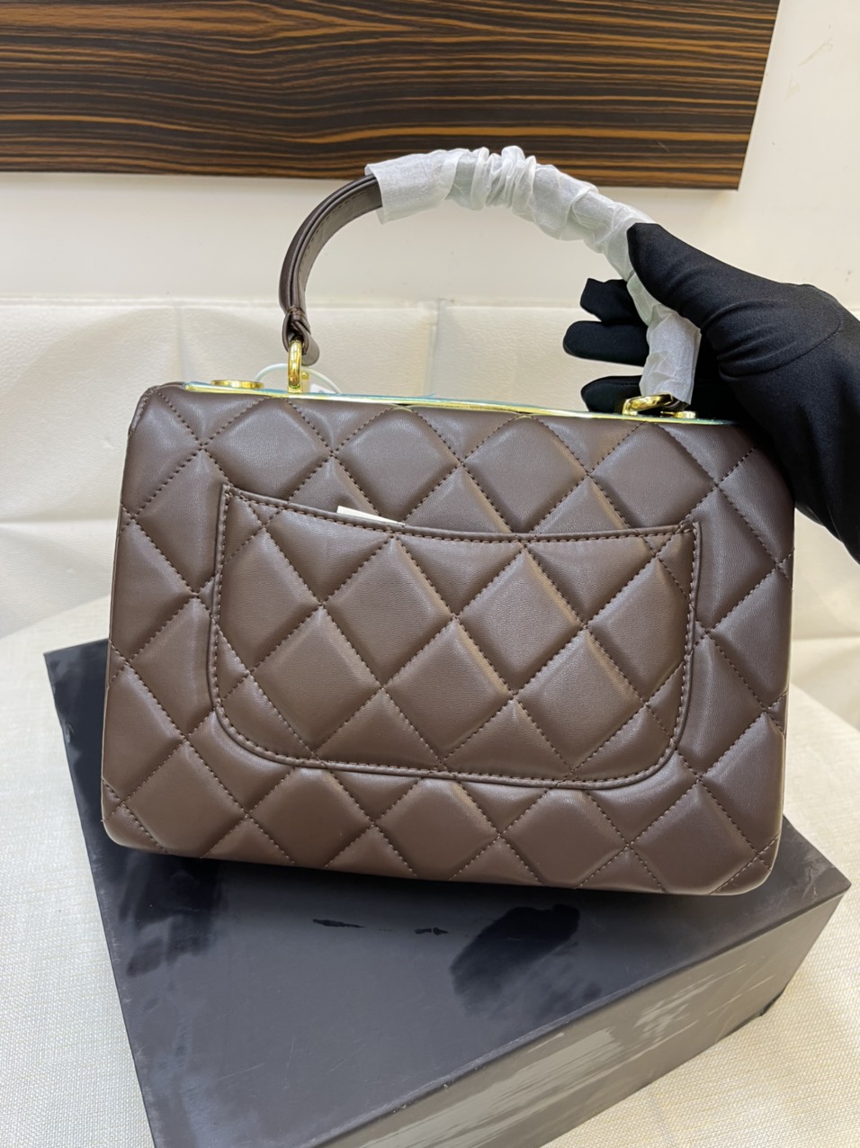 Túi Xách Chanel Super Trendy Màu Nâu Size 26cm