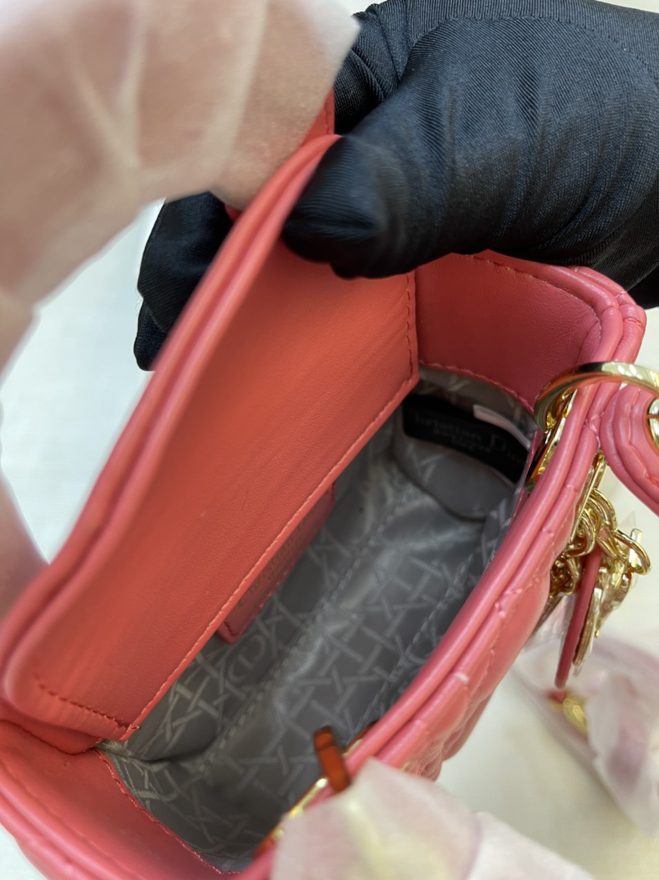 Túi xách Dior Super MICRO LADY DIOR BAG Màu Hồng