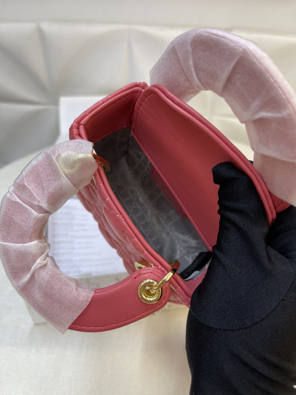 Túi xách Dior Super MICRO LADY DIOR BAG Màu Hồng