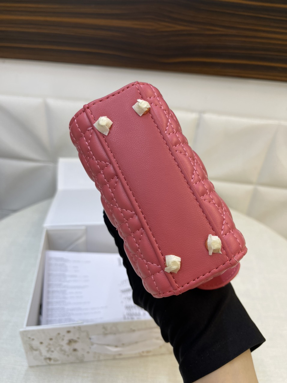 Túi xách Dior Super MICRO LADY DIOR BAG Màu Hồng