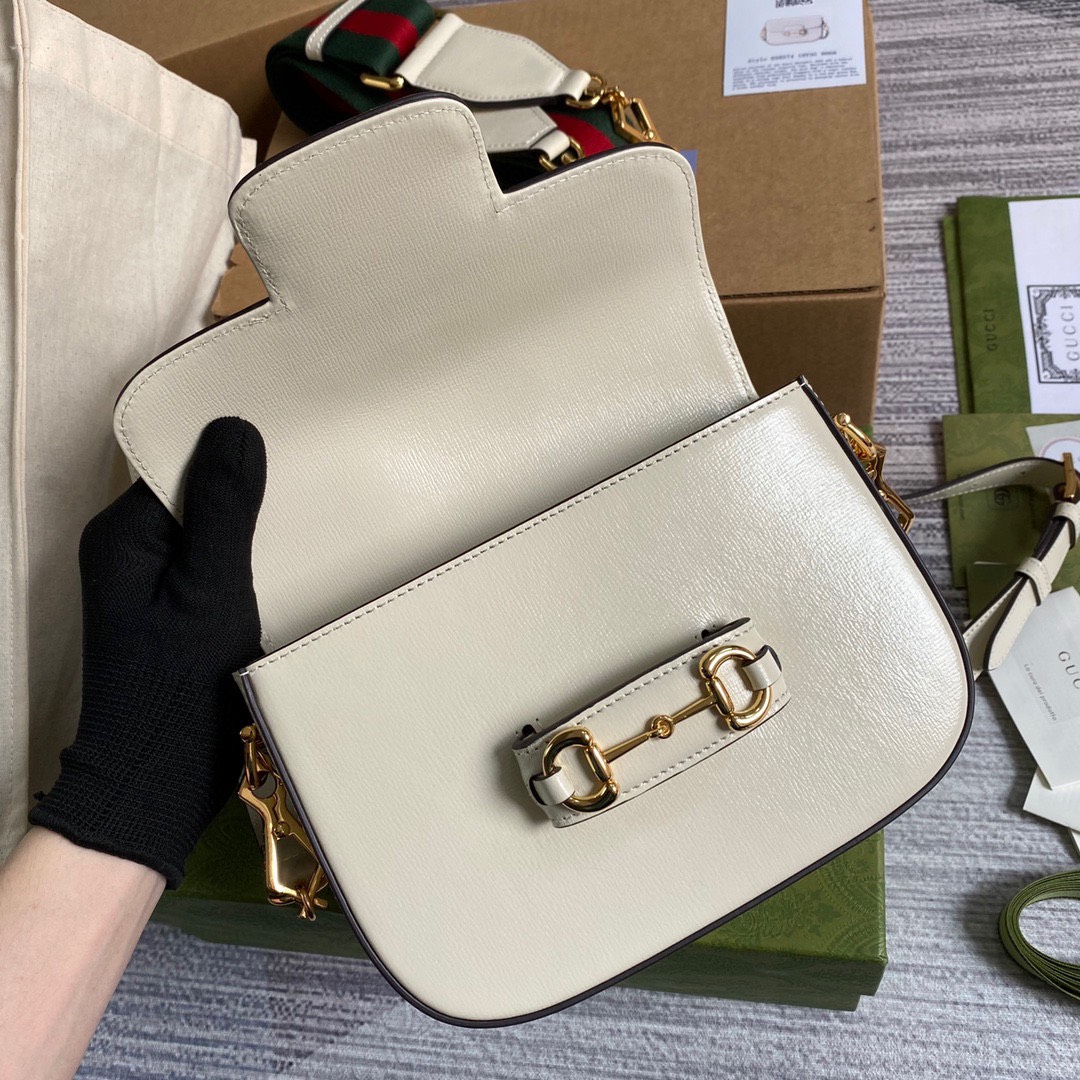 Túi xách Gucci Siêu Cấp Horsebit Mini Màu Trắng 658574