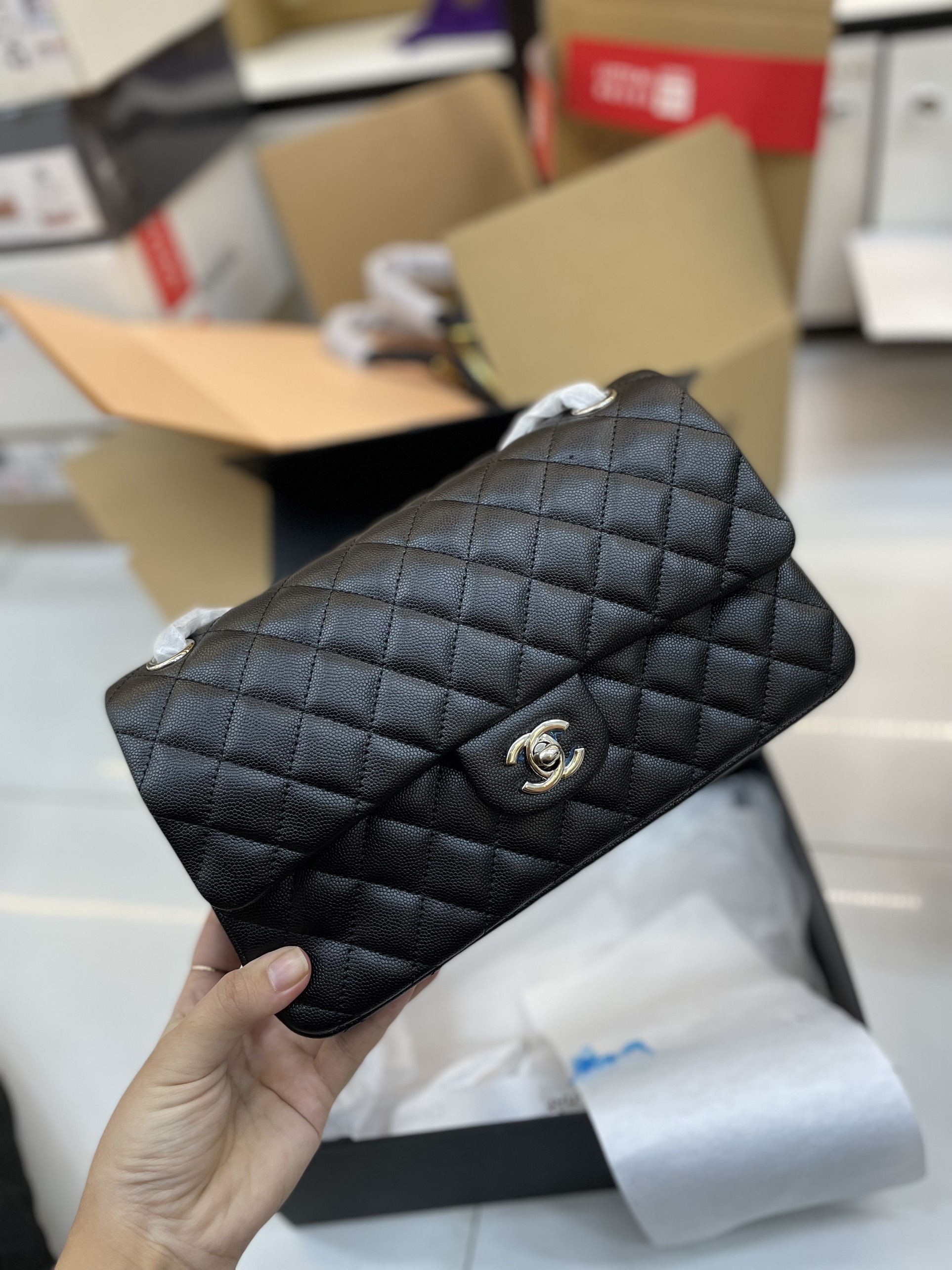Túi Xách CHANEL Super Classic Single Flap Black Caviar Màu Đen Size 26cm