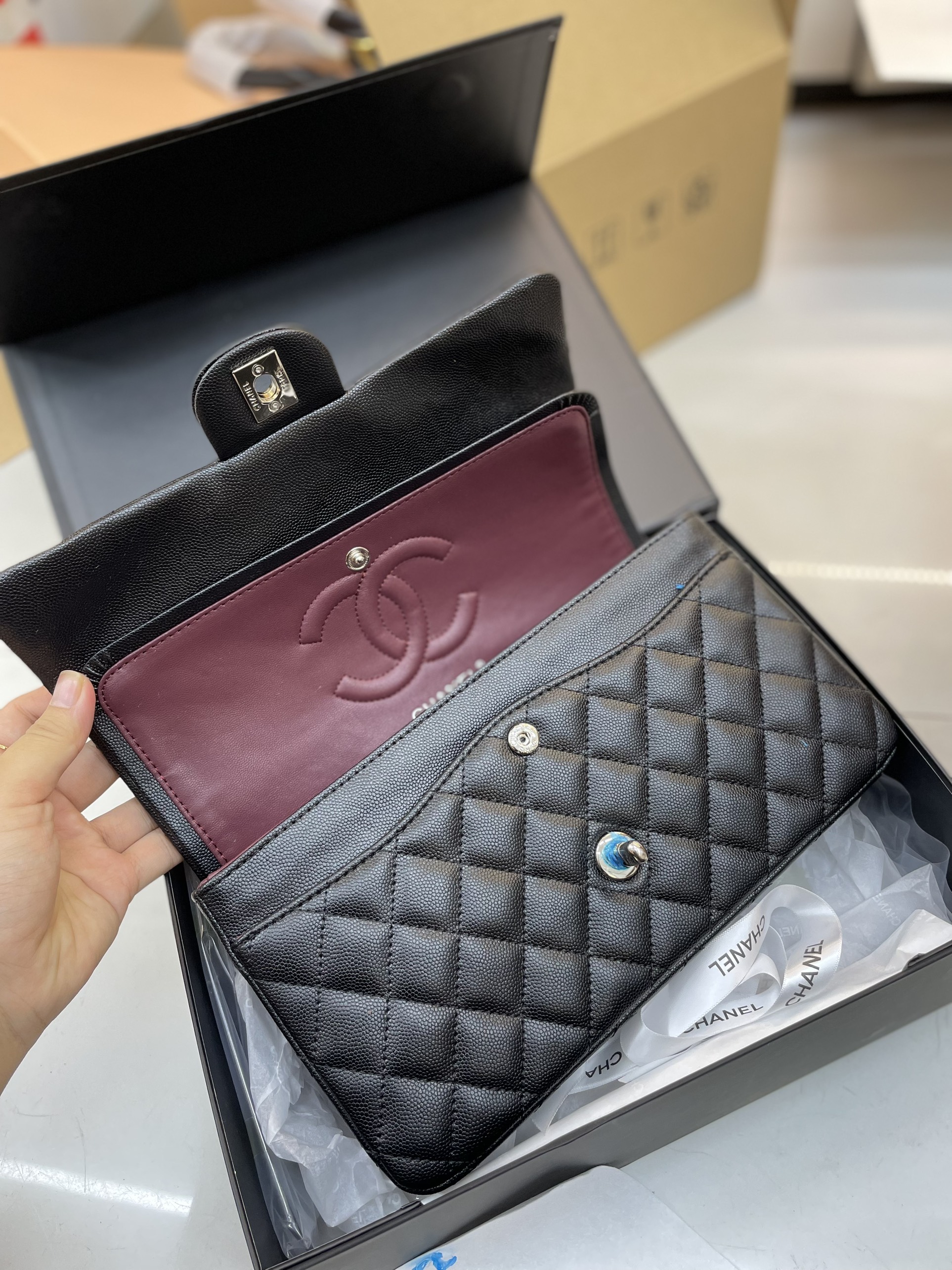 Túi Xách CHANEL Super Classic Single Flap Black Caviar Màu Đen Size 26cm