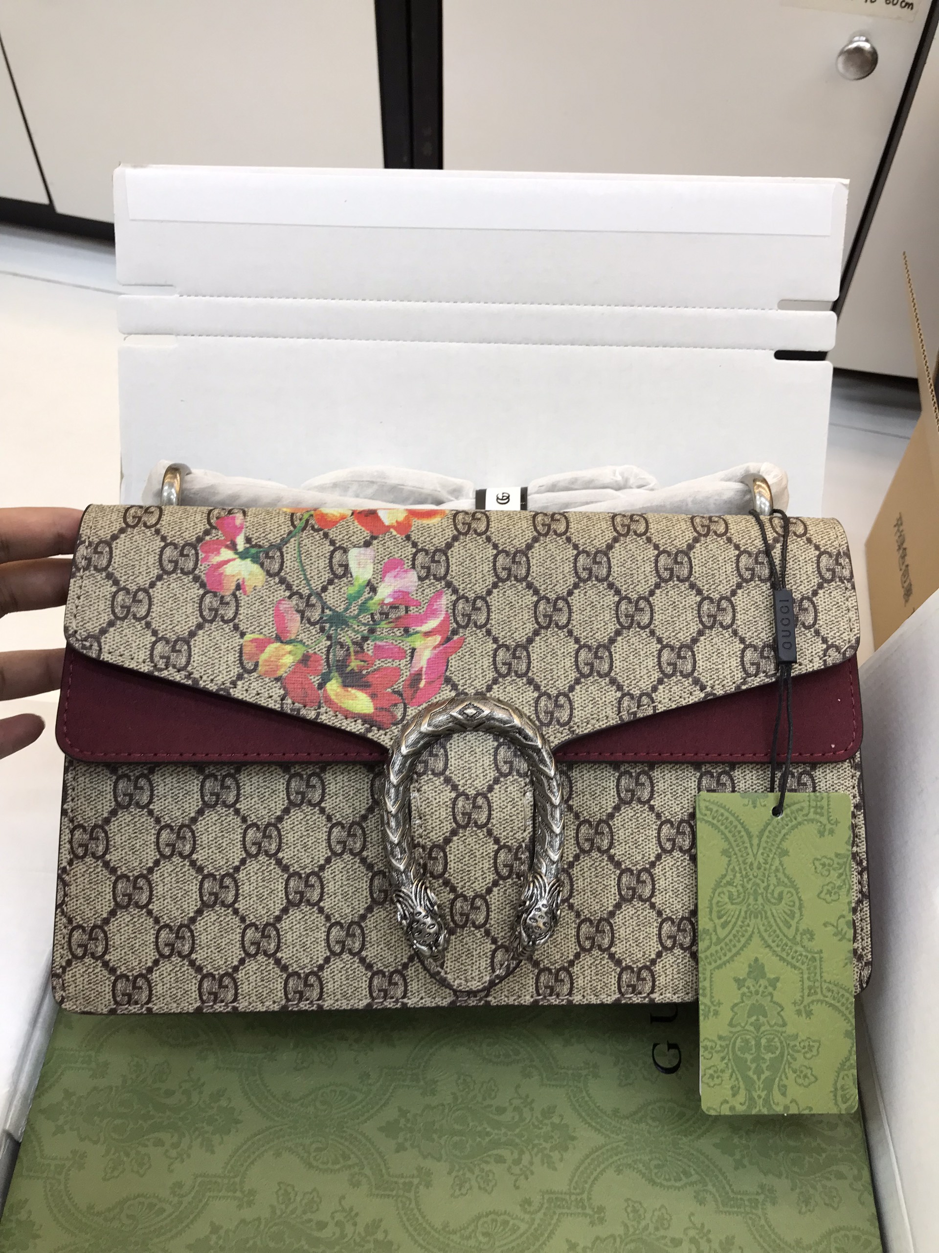 Túi Xách Gucci Super Dionysus GG Blooms bag