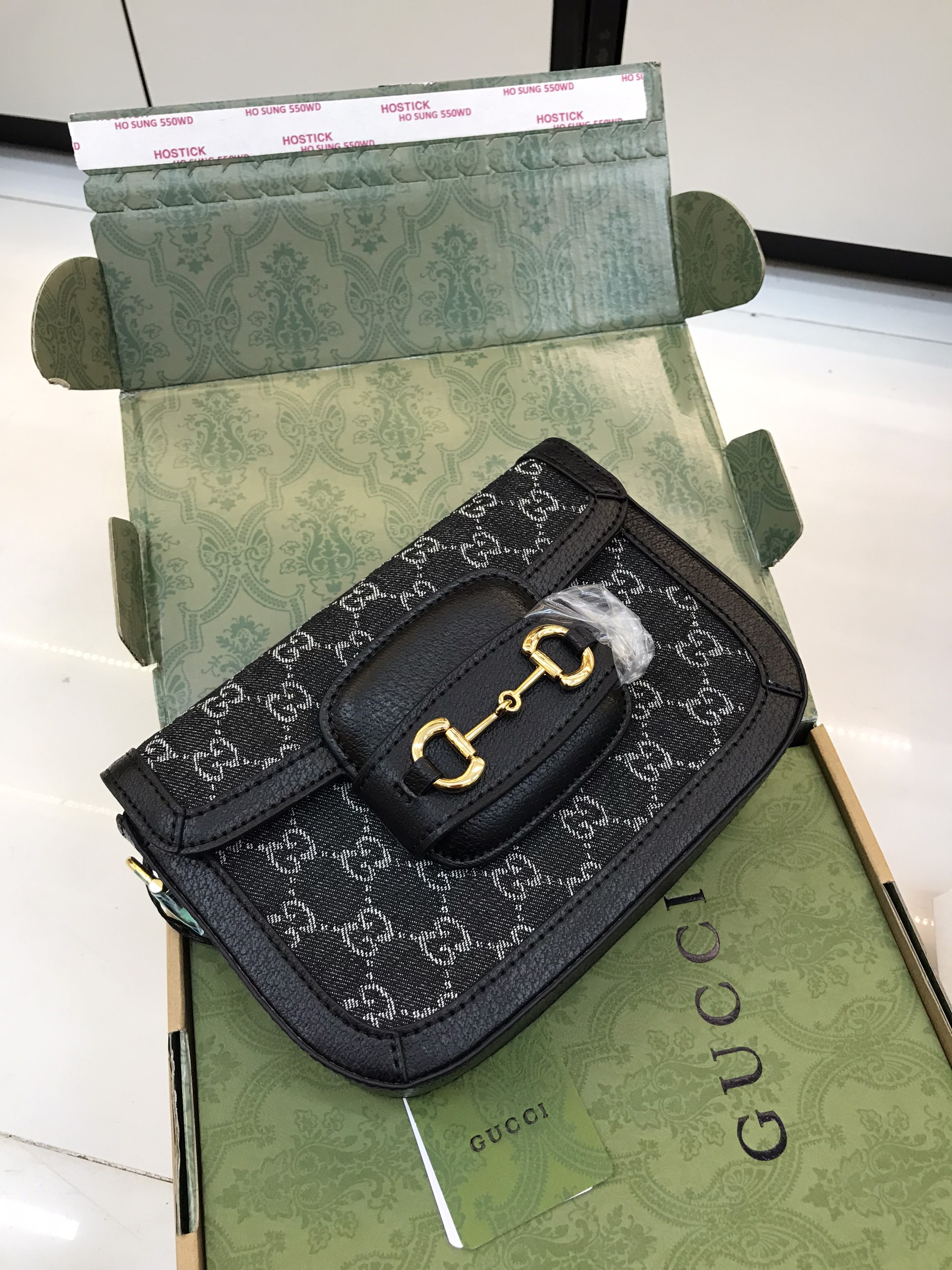 Túi Xách Gucci Super Horsebit 1955 Small Bag Màu Đen