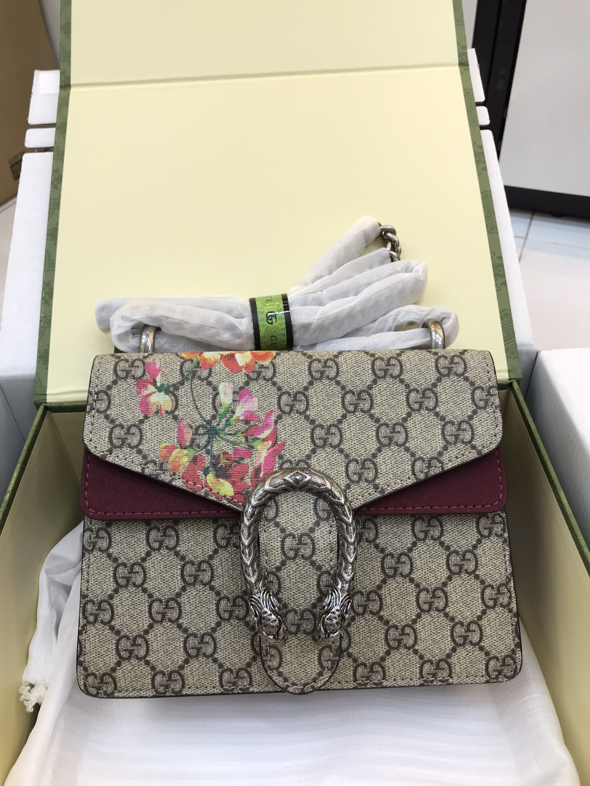 Túi Xách Gucci Super Dionysus GG Blooms mini bag Size 20cm