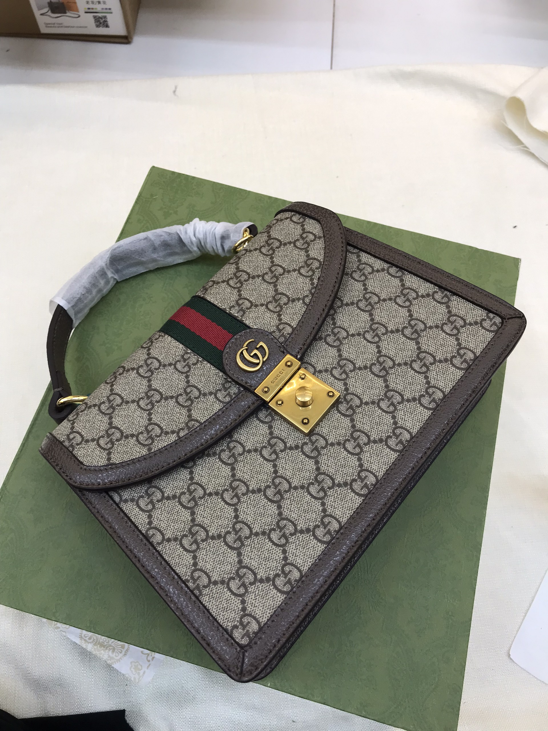 Túi Xách Gucci Super Ophidia Small Top Handle Bag Size 26cm