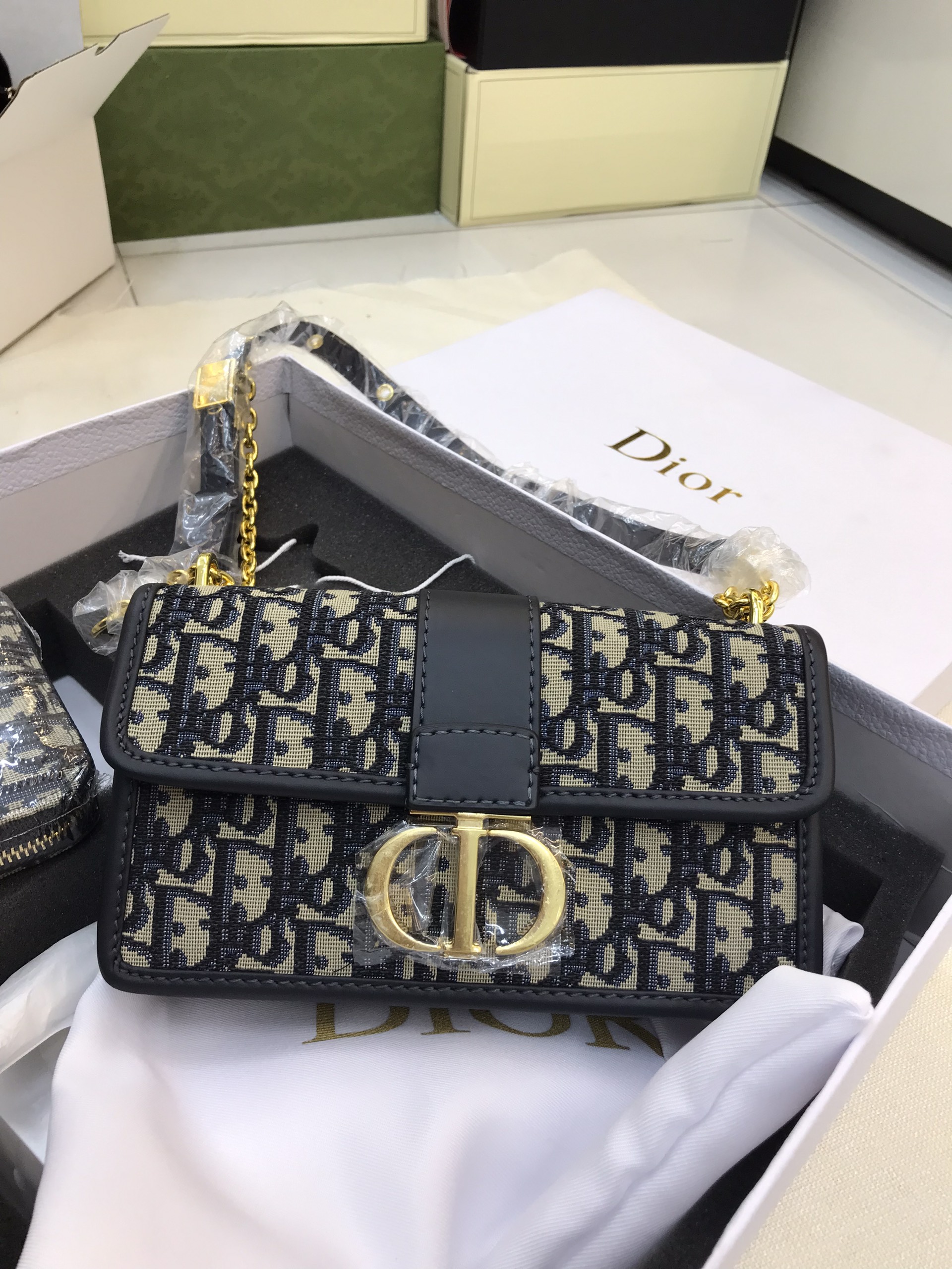 Set Túi Xách Dior HANDBAGS 30 montaigne oblique