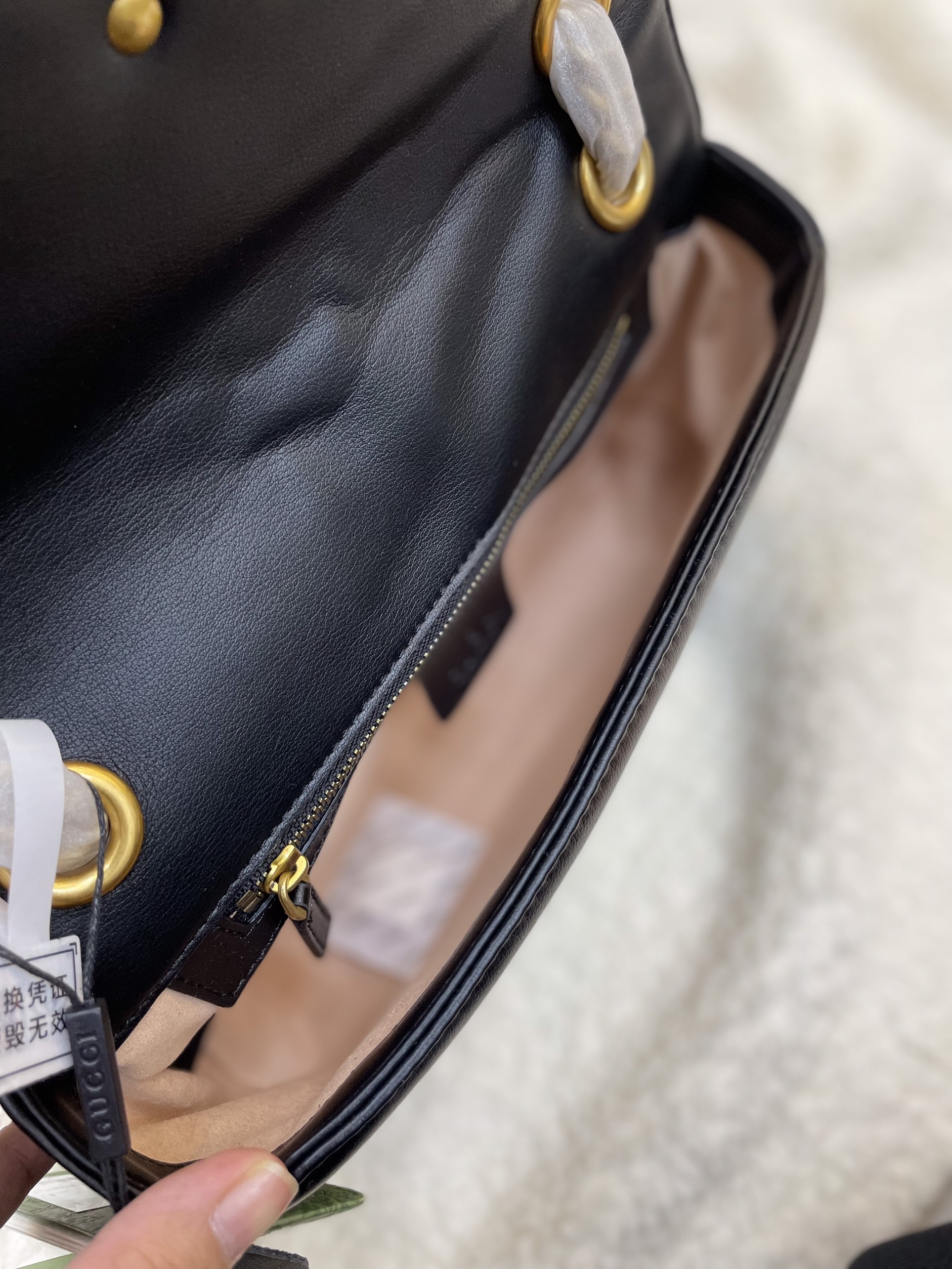 Túi Xách Gucci Marmont Super Gold Lock In Black Size 26cm