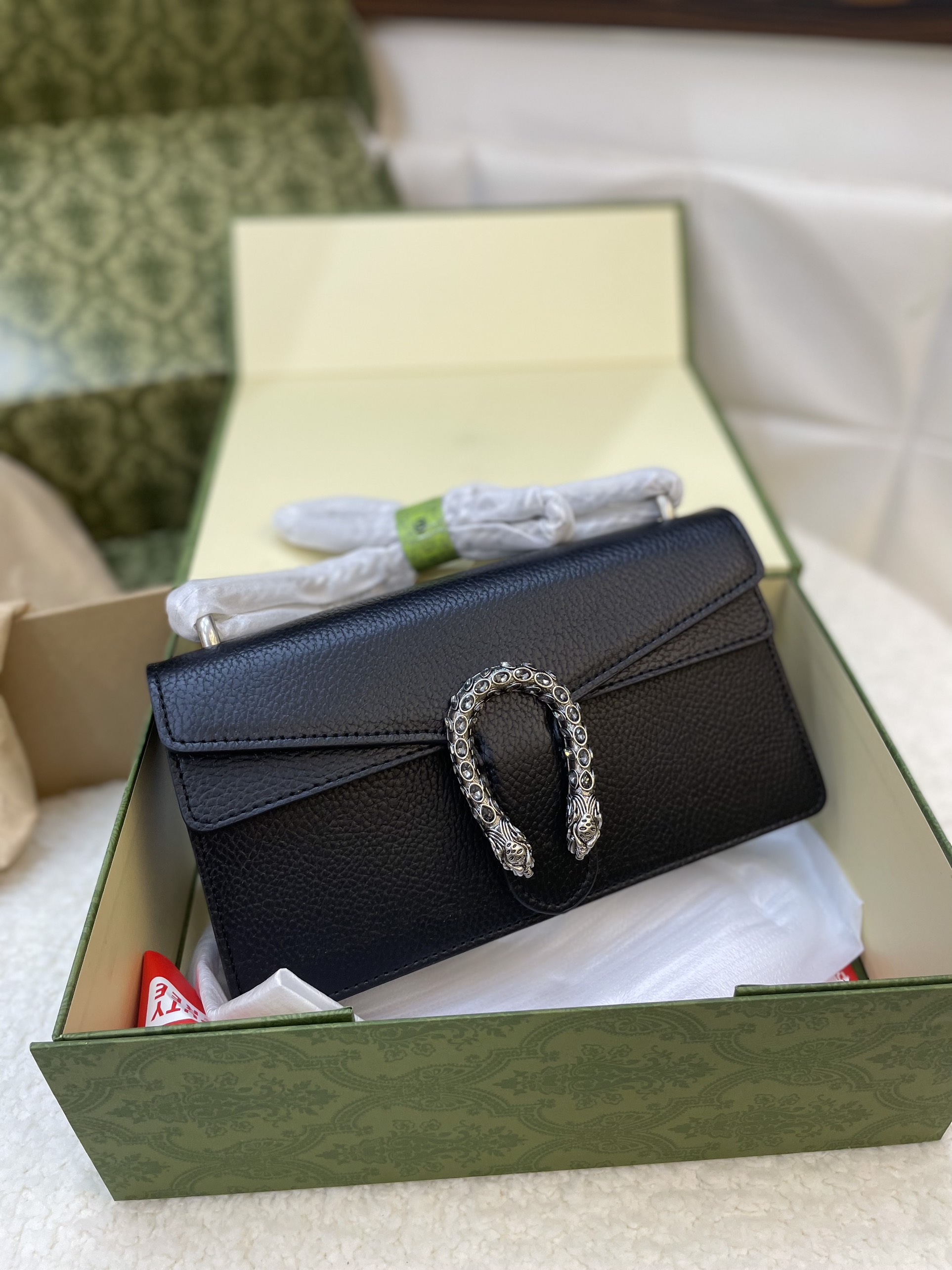 Túi Xách Gucci Super Dionysus small shoulder bag Màu Đen