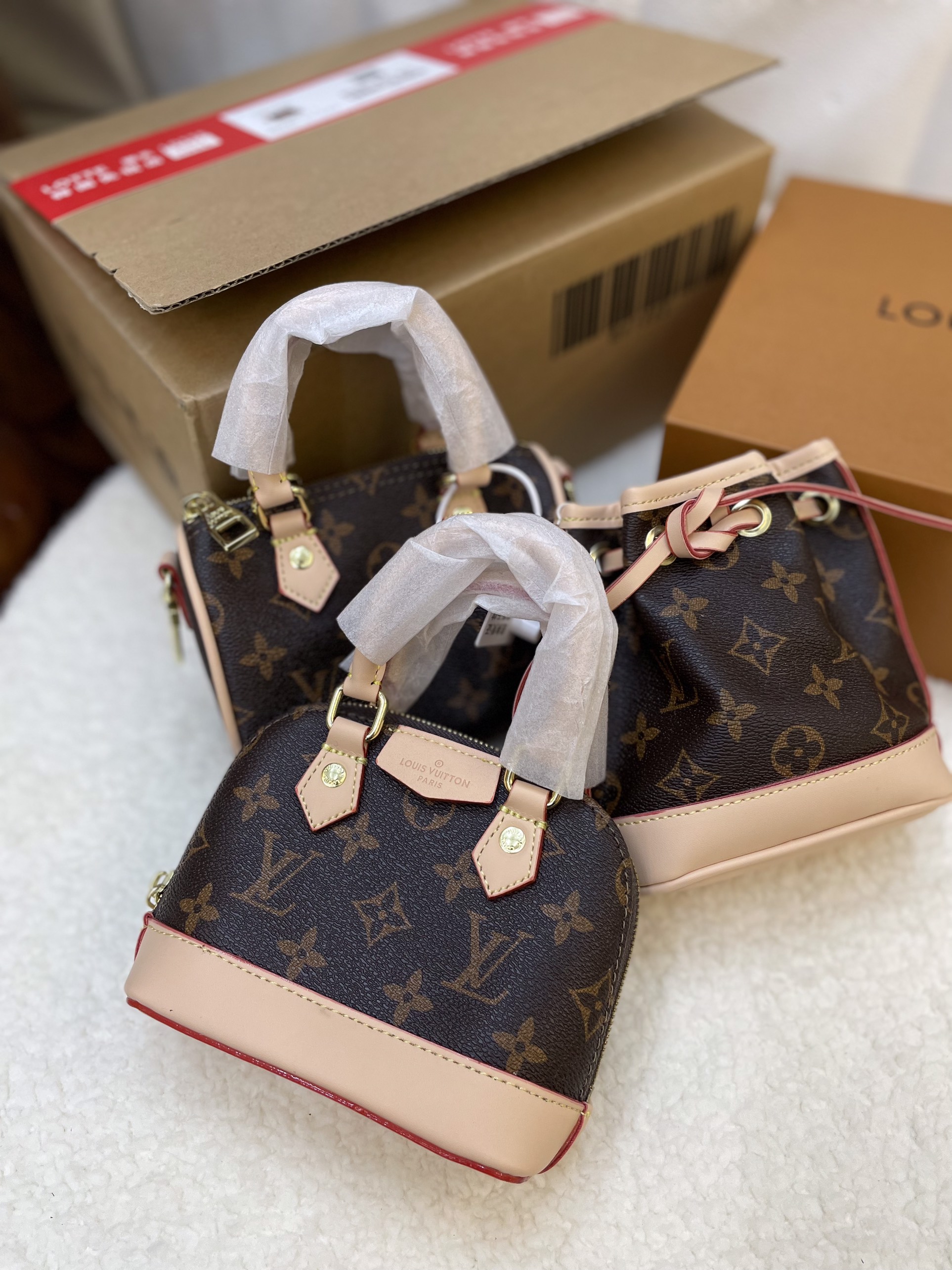 Túi Xách LV Super 3 Kiểu ALMA BB HANDBAG - Crossbody -  Mini Noe Size 15 cm