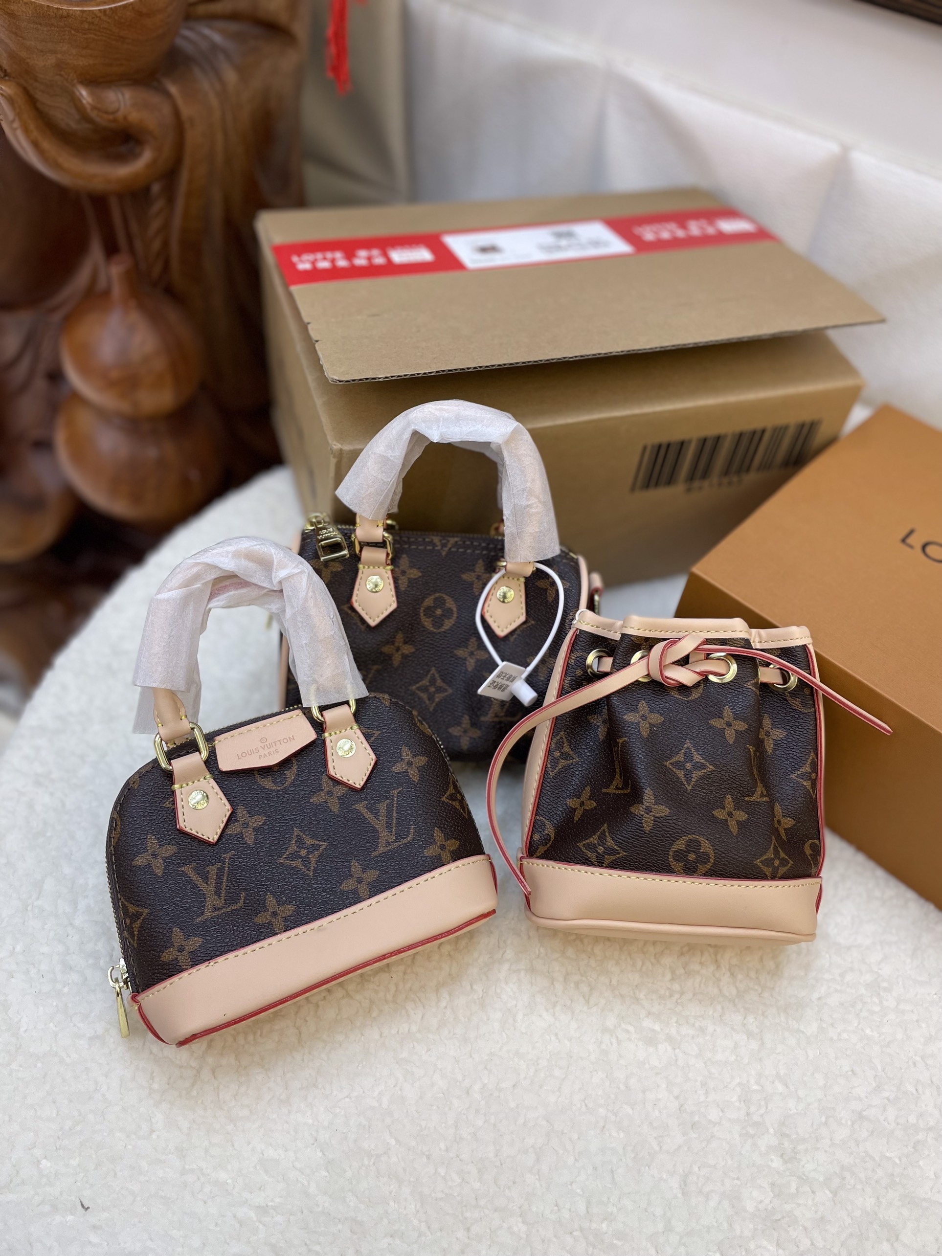 Túi Xách LV Super 3 Kiểu ALMA BB HANDBAG - Crossbody -  Mini Noe Size 15 cm