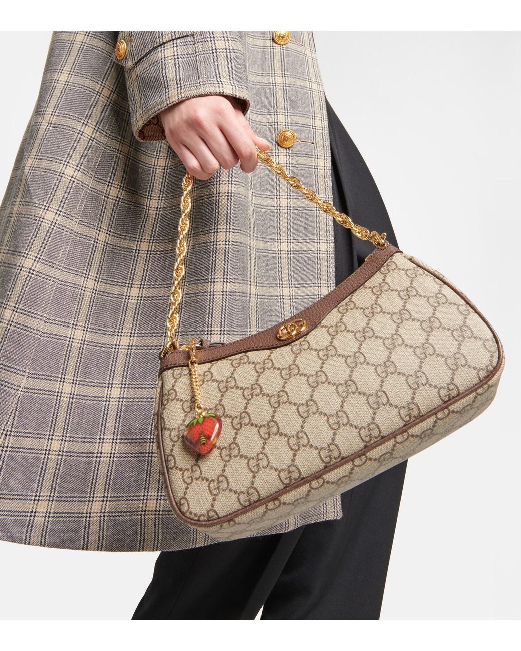 Túi xách Gucci Ophidia Super Màu Nâu Kèm Phụ Kiện Size 24cm