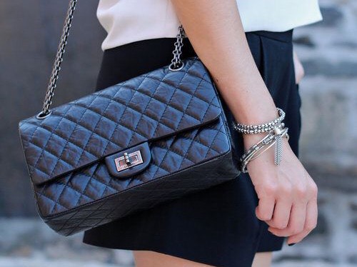 Túi Xách Chanel Classic Super Reissue Màu Đen Khóa Bạc Size 26cm